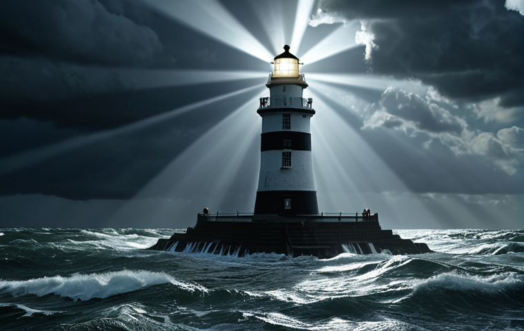 **Image Prompt:** A lighthouse beaming brightly over a stormy sea, representing ethics guiding ships (public procurement actors) through a complex labyrinth of rules and financial stakes. Focus on contrasting light and shadow, symbolizing integrity versus temptation.